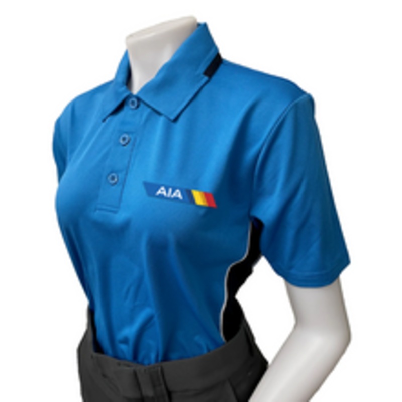 Arizona AIA  Bright Blue Womens Softball Short Sleeve Umpire Shirt