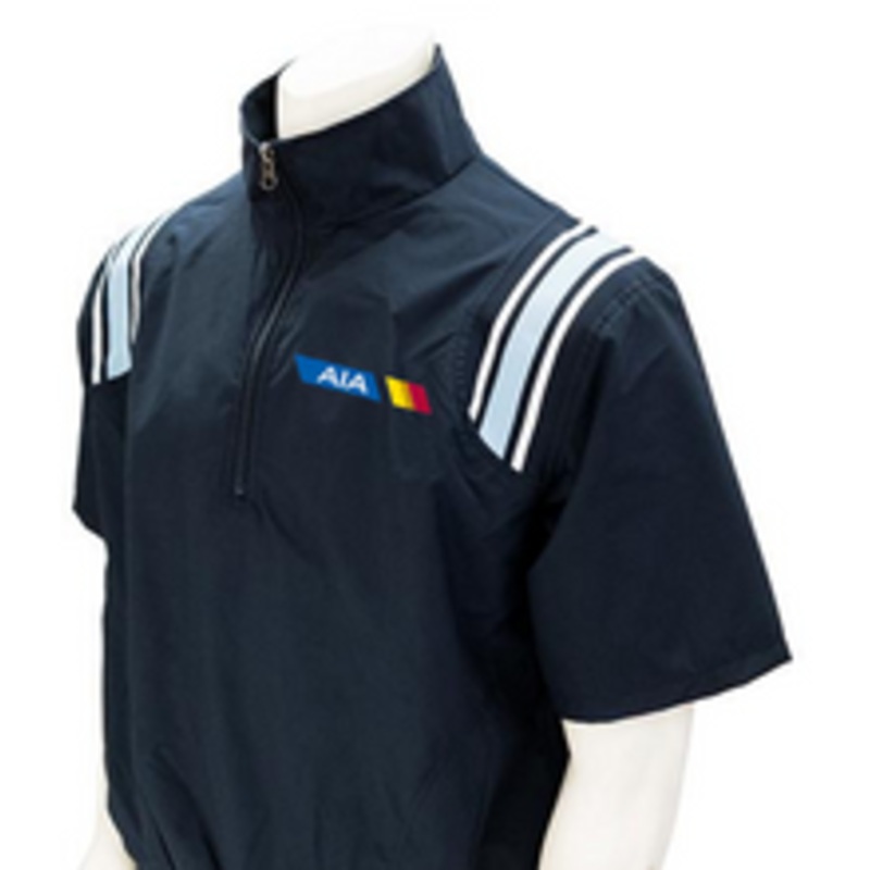 Arizona AIA Navy Half Sleeve Umpire Pullover with Powder Trim