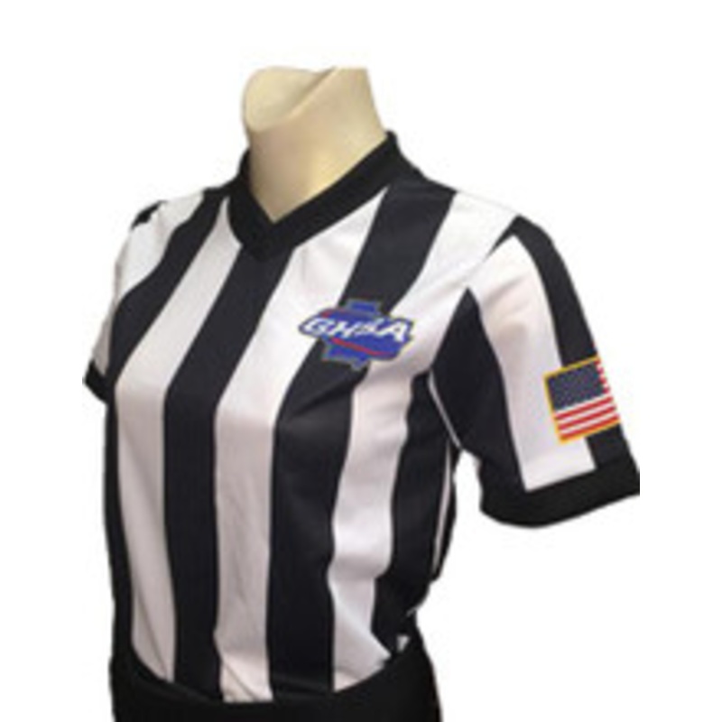 Georgia GHSA Women's Dye Sublimated Basketball Referee Shirt
