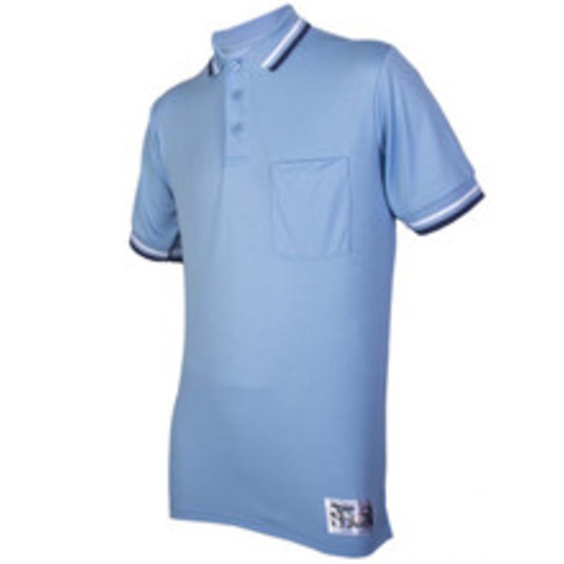 Honig's Powder Blue Umpire Shirt with Navy and White Trim