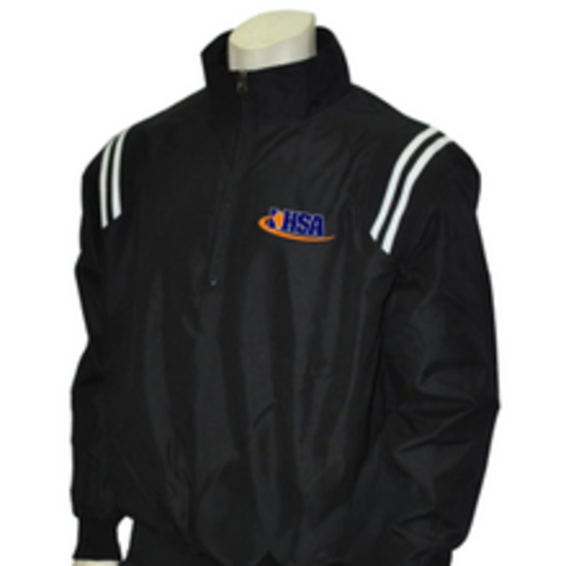 Illinois IHSA Black with White Trim Umpire Pullover