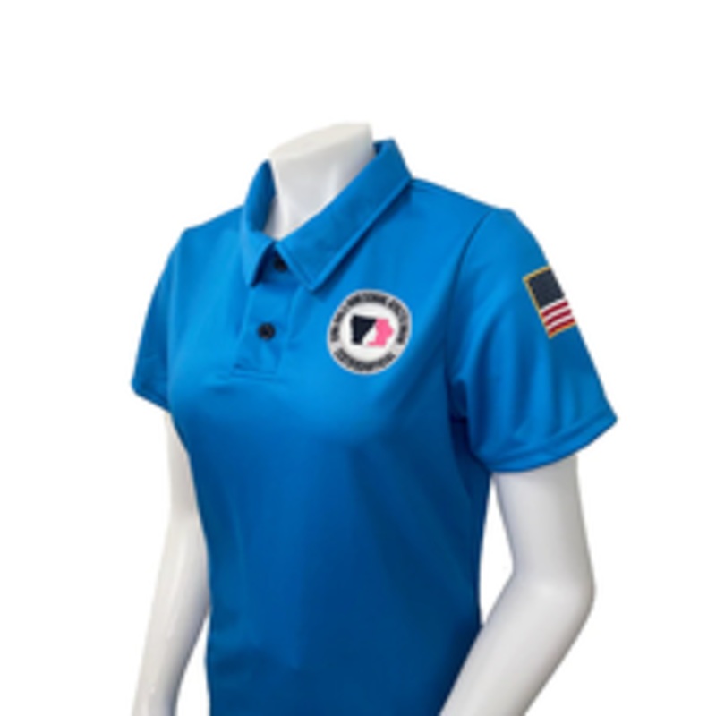 Iowa Girls IGHSAU Women's Bright Blue Short Sleeve Volleyball Referee Shirt