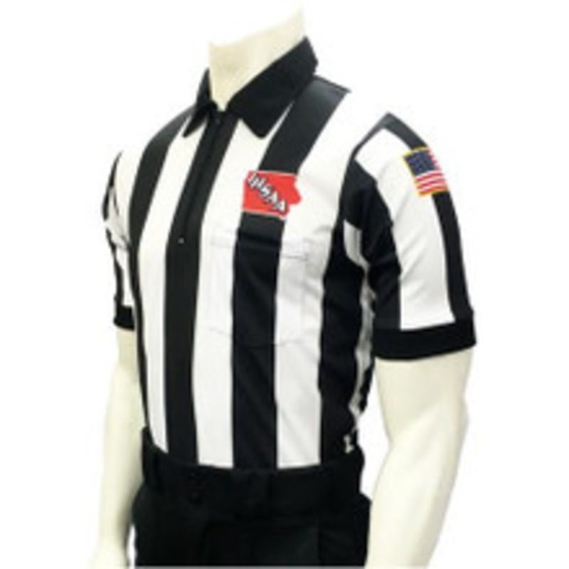 Iowa IHSAA 2 1/4 Stripe Body Flex Football Referee Shirt