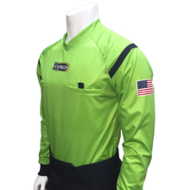 Louisiana LHSOA Green Long Sleeve Soccer Referee Shirt
