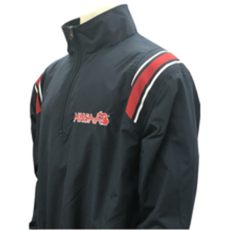 Michigan MSHSAA Navy Umpire Pullover with Red/White/Blue Trim