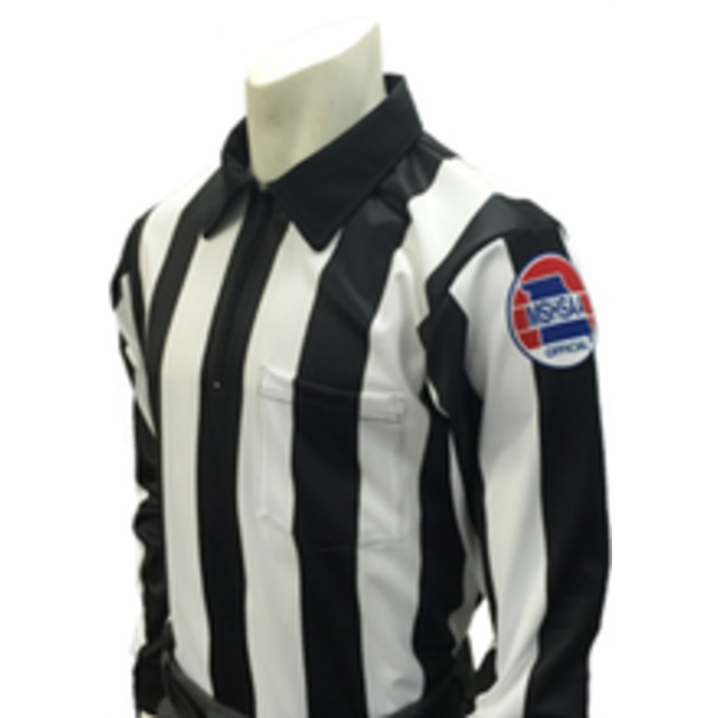 Missouri MSHSAA 2 1/4 Stripe Long Sleeve Football Referee Shirt
