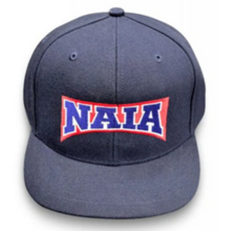 NAIA Softball Navy Flex Fit 4-stitch Wool Umpire Plate Cap