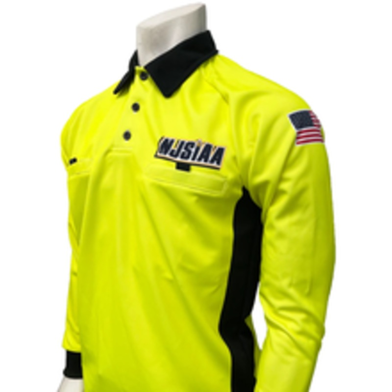 New Jersey NJSIAA Long Sleeve Men's Soccer Referee Shirt