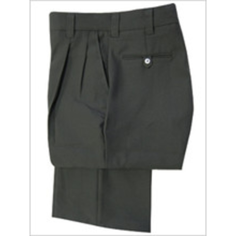Smitty Pleated Charcoal Grey Combo Umpire Pants Expander Waistband
