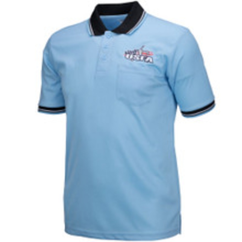 USFA Powder Body Flex Style Umpire Shirt with Black Trim