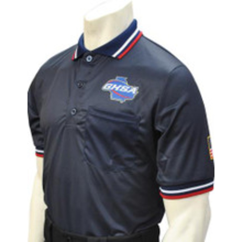 Georgia GHSA Dye Sublimated Navy Umpire Shirt