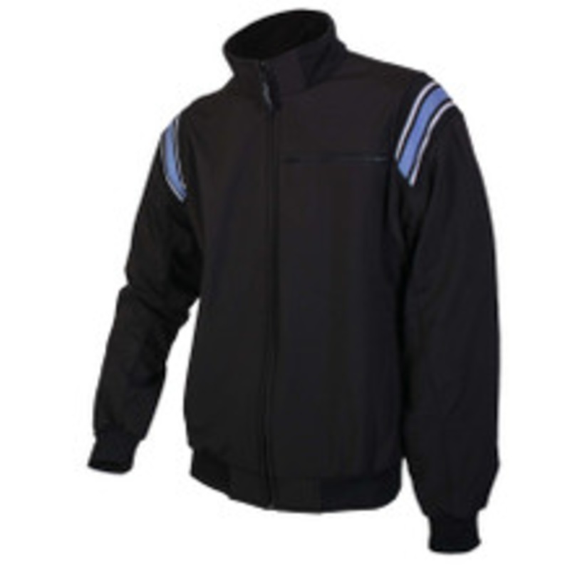 Honig's Black Umpire Jacket w/Polo Blue Trim