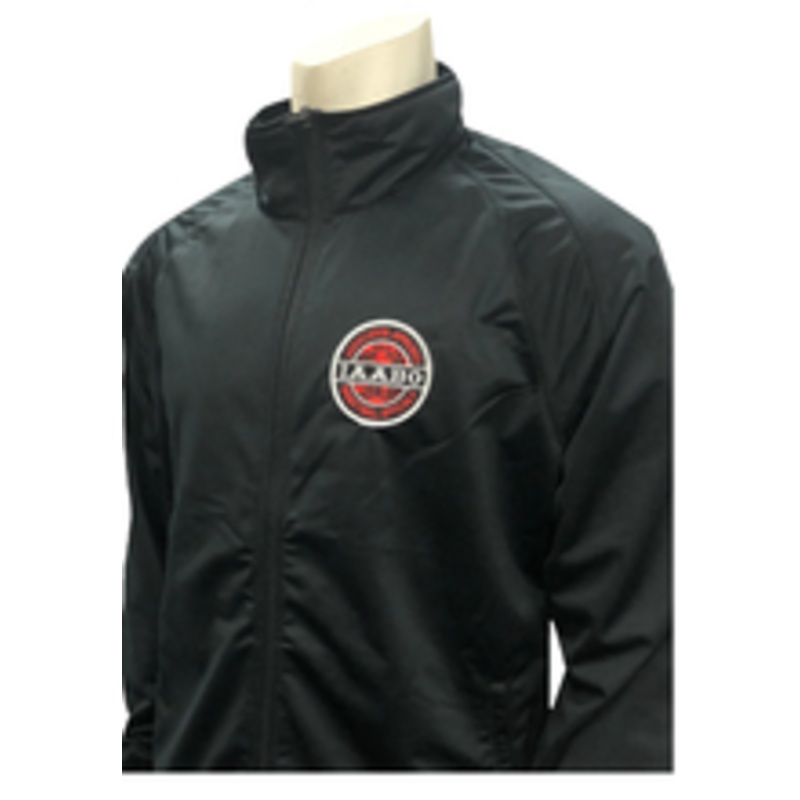 IAABO Black Referee Pregame Jacket with Cadet Collar 
