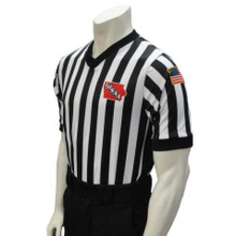 Iowa IHSAA Body Flex Side Panel Basketball Referee Shirt
