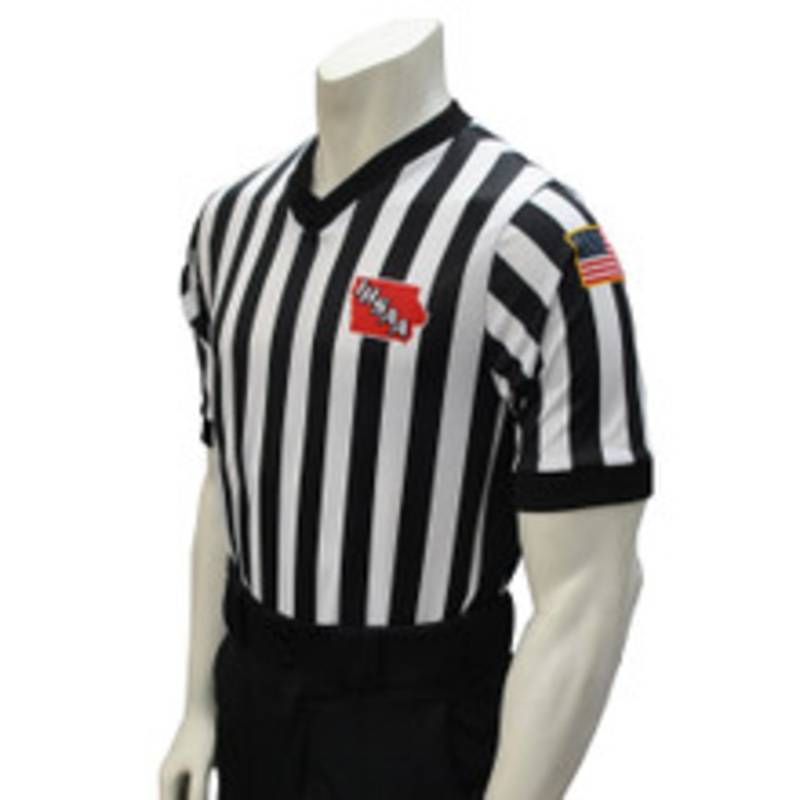 Iowa IHSAA Dye Sublimated Side Panel Basketball Referee Shirt