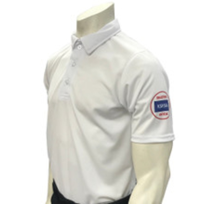 Kansas KSHSAA Men's White Volleyball & Swimming Referee Shirt