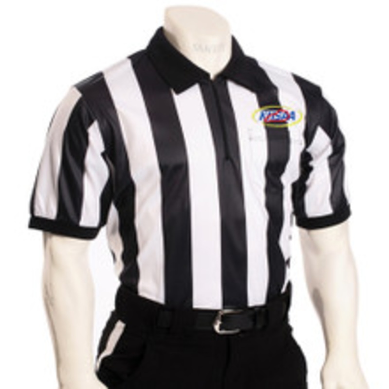 Kentucky KHSAA Embroidered 2 Stripe Short Sleeve Mesh Football Referee Shirt
