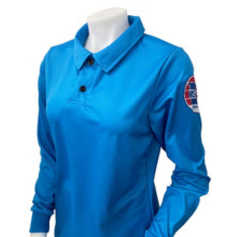 Missouri MSHSAA Women's Bright Blue Long Sleeve Volleyball Referee Shirt