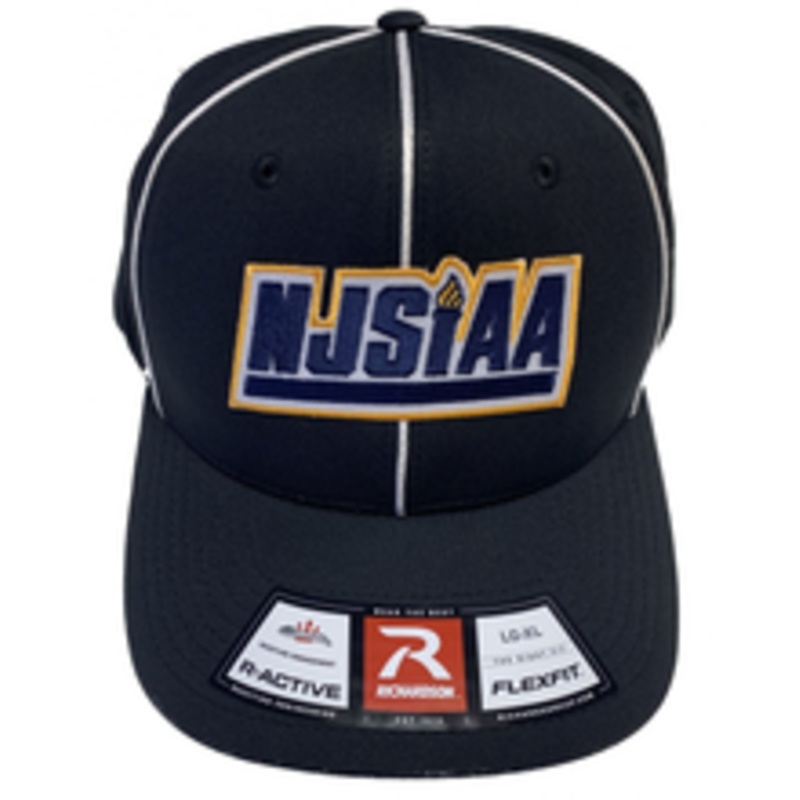 New Jersey NJSIAA Pulse Performance Black Flex Fit Football Referee Cap