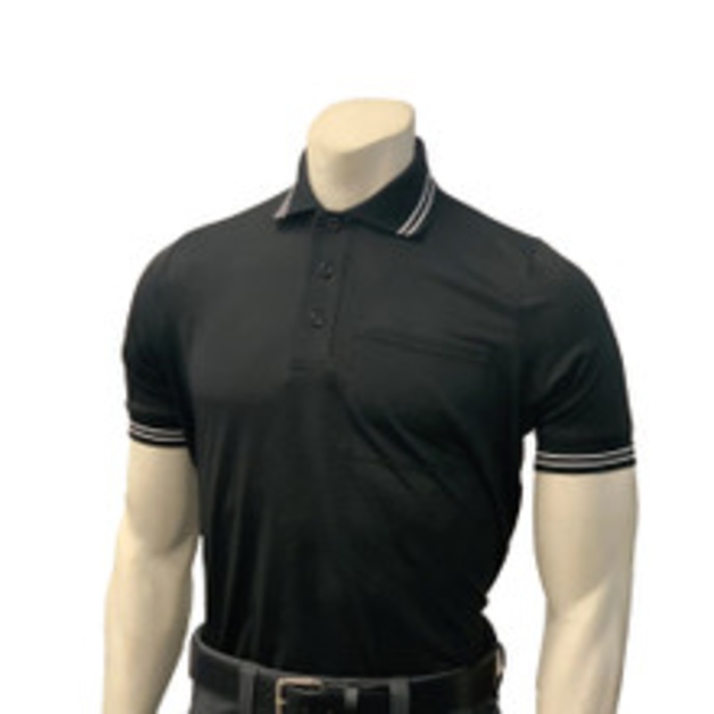 Smitty Official's Apparel Black Body Flex Style Umpire Shirt
