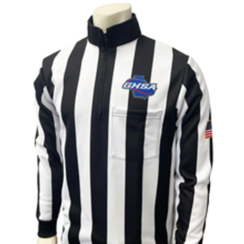Georgia GHSA Foul Weather Long Sleeve Football Referee Shirt