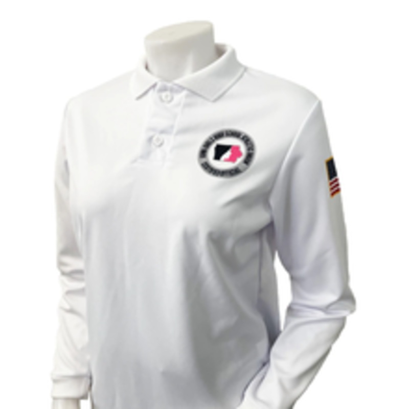 Iowa Girls IGHSAU Women's White Long Sleeve Volleyball Referee Shirt