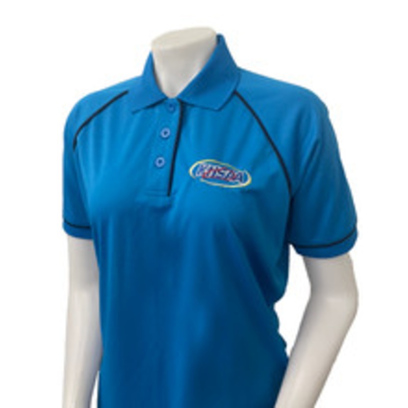 Kentucky KHSAA Embroidered Short Sleeve Women's Bright Blue Referee Shirt