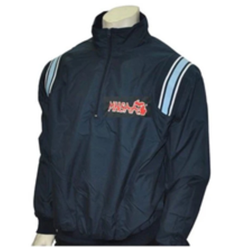 Michigan MSHSAA Navy Umpire Pullover with Powder Blue Trim