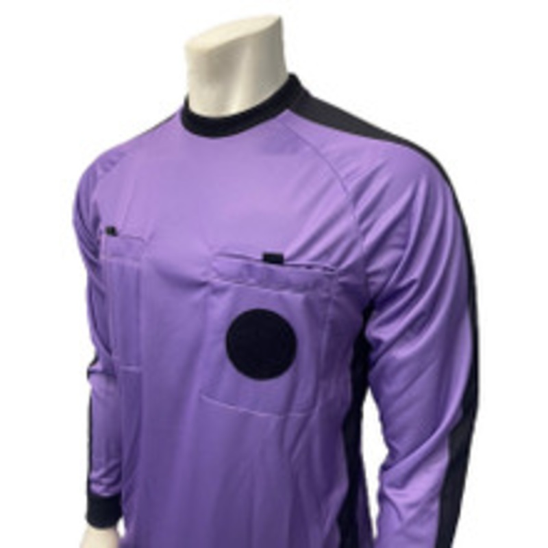 NCAA Men's Purple Long Sleeve Soccer Referee Shirt