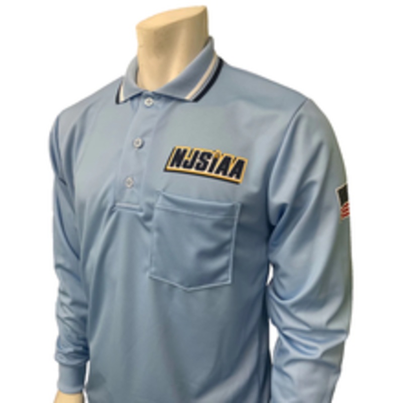 New Jersey NJSIAA Long Sleeve Powder Blue Umpire Shirt