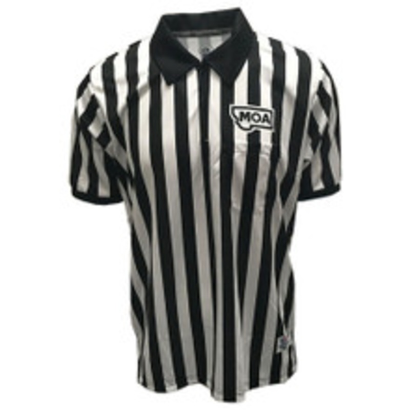 Smitty Official's Apparel Montana MOA Mesh 1 inch Stripe Football Referee Shirt