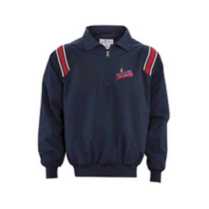 Virginia VHSL Navy Umpire Pullover with Red and White Trim