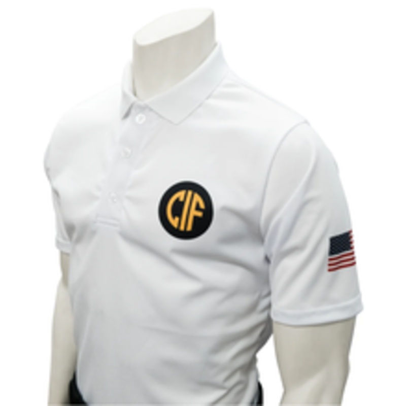 California CIF White Short Sleeve Volleyball Referee Shirt