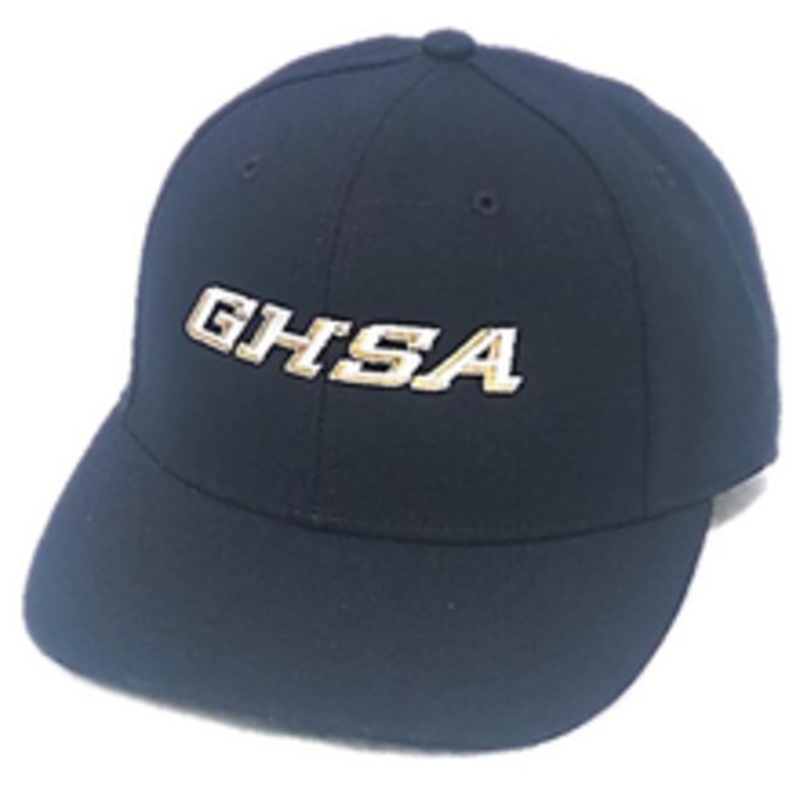 Georgia GHSA Navy 4-stitch Flex-Fit Polyester Umpire Plate Cap