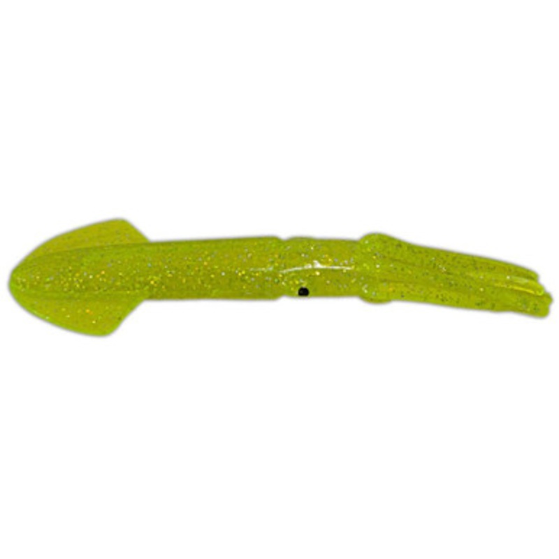 Squidnation Mauler Squid Lures 12in Chartreuse