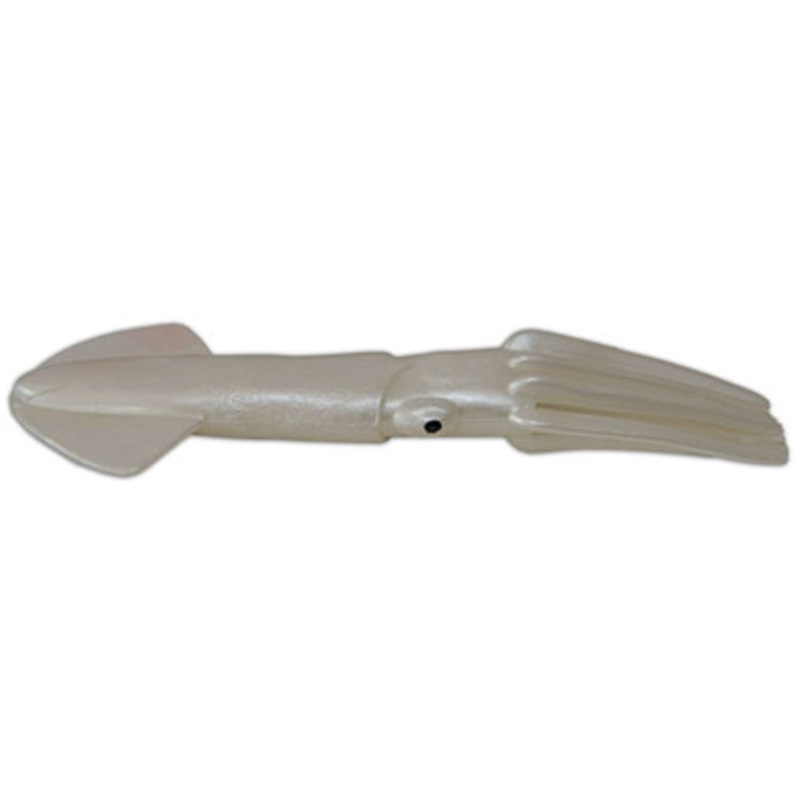 Squidnation Mauler Squid Lures 12in Pearl White