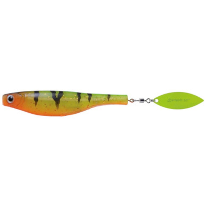 Hyperlastics Dartspin Pro 3.5in Unrigged Duo Pack - Firetiger/Chartreuse