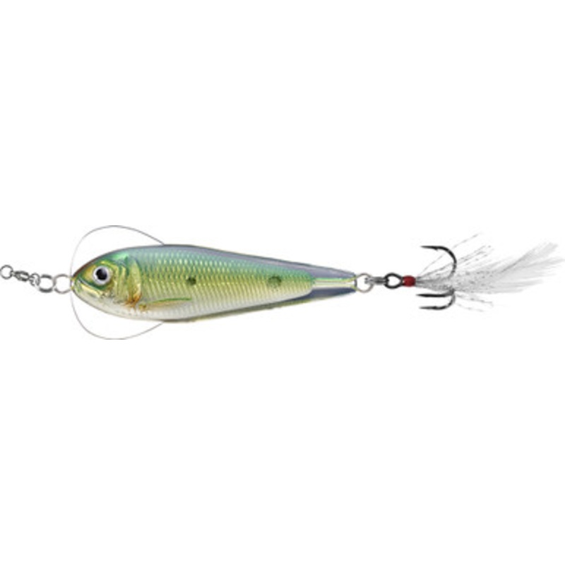 LIVETARGET Flutter Sardine Jigging Spoon - 2in - Gold/Green