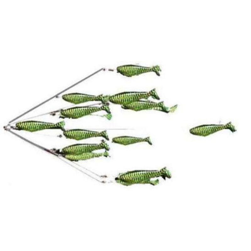 9er's 34 6'' N.E. Shad Rig Lure - 3403CHT Chartreuse