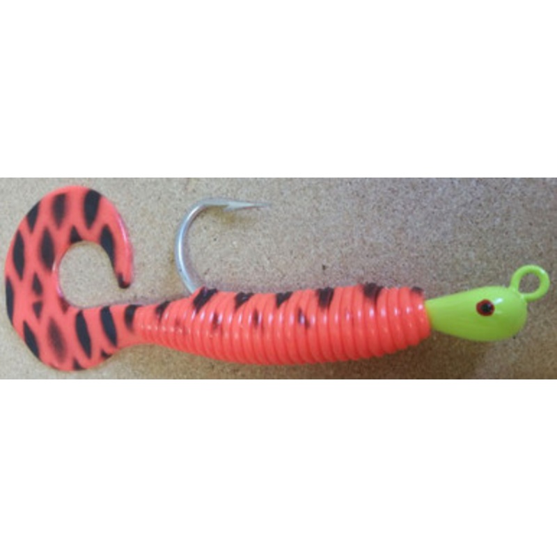Mission Fishin 1.5oz Slugger w/ 8'' Grub - Chartreuse Head/Red Body