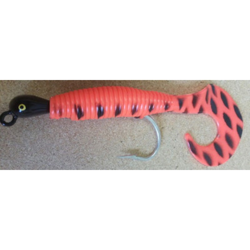 Mission Fishin 1.5oz Slugger w/ 8'' Grub - Black Head/Red Body
