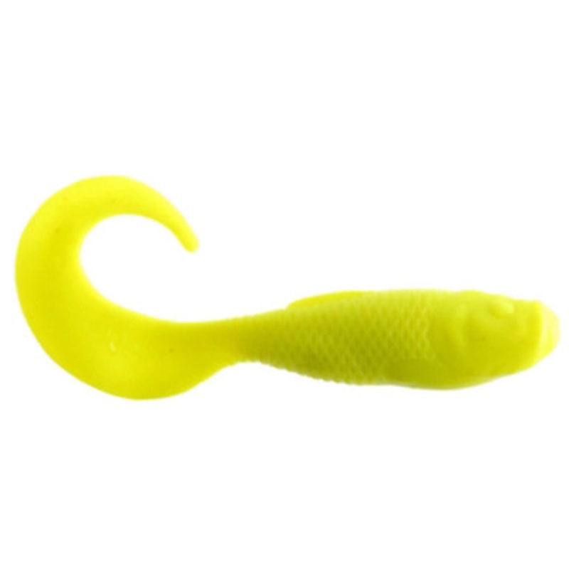 Berkley GAPMG3 12.5oz Gulp Alive 3'' Minnow Grub Chartreuse Shad