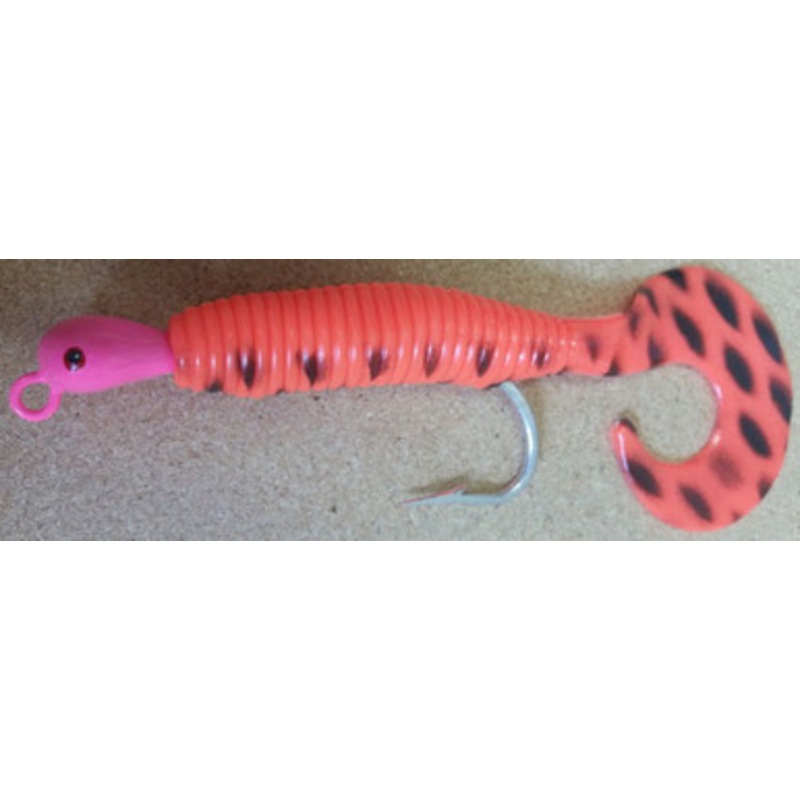 Mission Fishin 1.5oz Slugger w/ 8'' Grub - Pink Head/Red Body