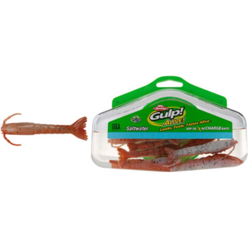 Berkley GASHPSH3 7.4oz Gulp Alive 3'' Shrimp New Penny