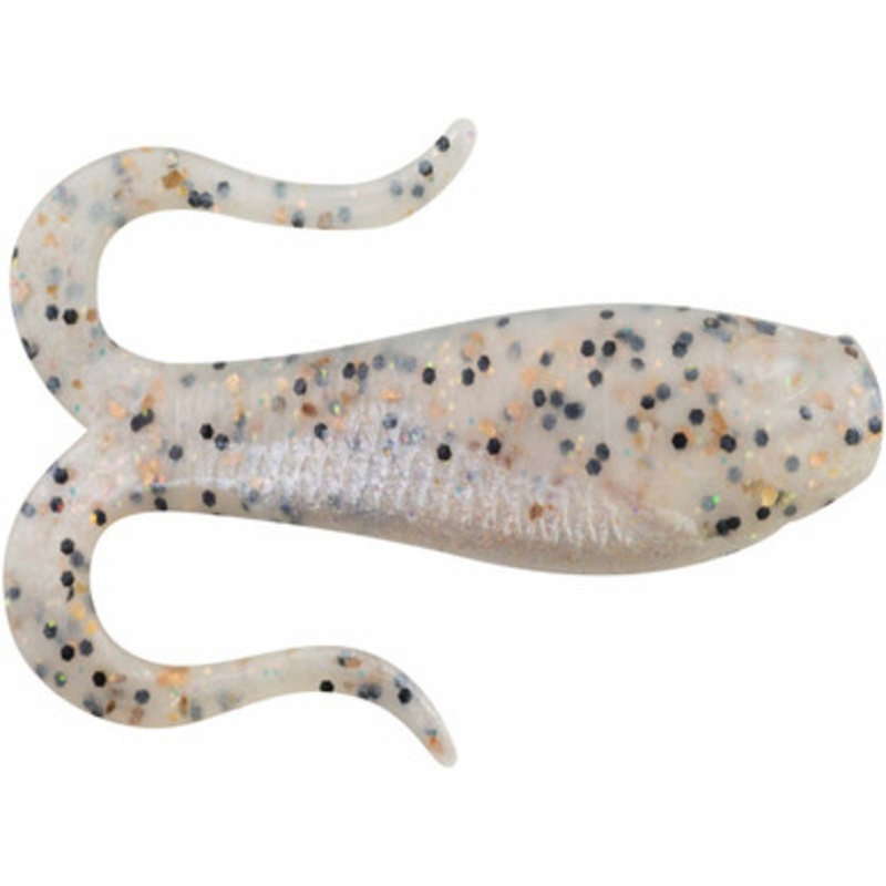 Berkley Gulp! Saltwater Doubletail Swimming Mullet 4in SSGL Sugar and Spice Glow