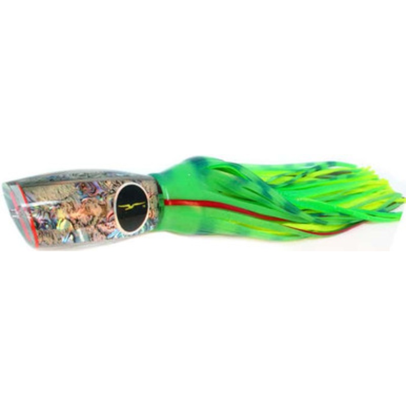 Black Bart Heavy Tackle Lures Brazilliano Glow/Green Chartreuse Dot GLO/GCD