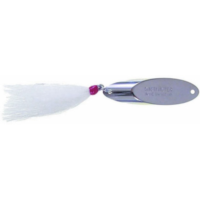Acme Kastmaster 3oz w/ Single White Bucktail - Chrome