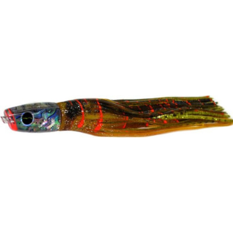 Black Bart Lures Light Tackle Lures Costa Rican Plunger Brown Gold Orange/Gold Dot BGO/GDD