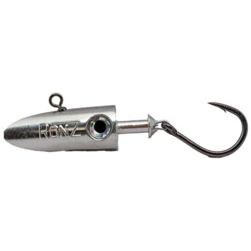 RonZ Big Game Series Heavy Duty 5.0 Tin Jig Head - 4oz - 9/0