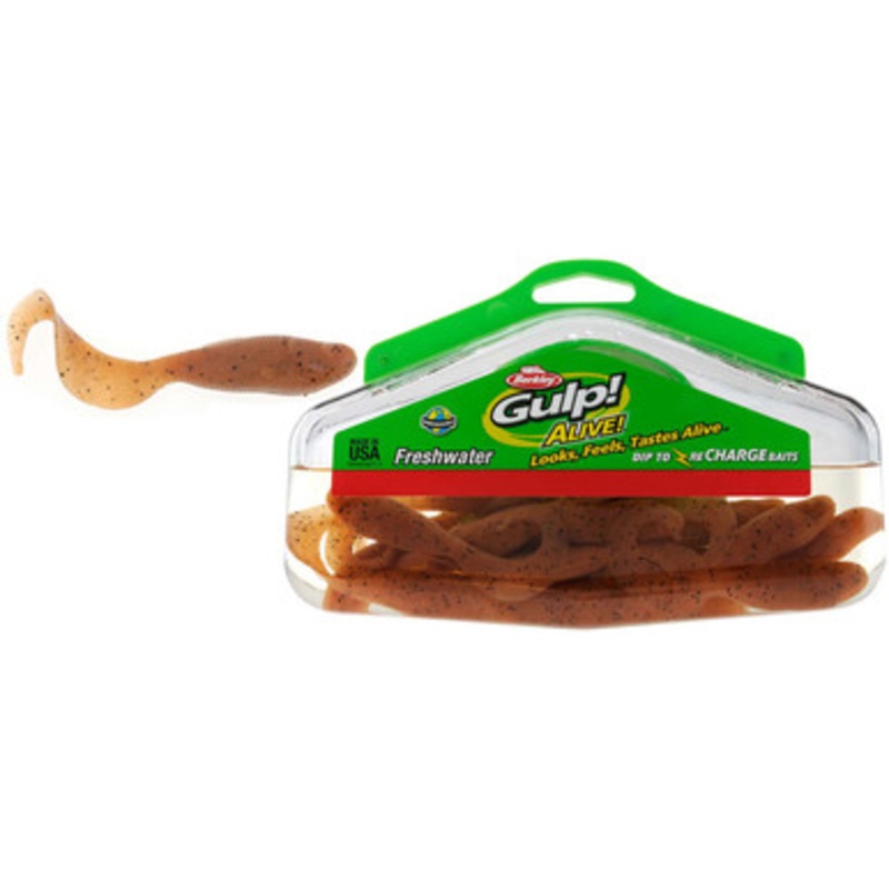 Berkley GAFHPMG3 Gulp Alive 3'' Minnow Grub Pumpkinseed